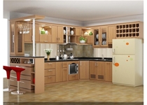 Tủ bếp gỗ Dổi Vàng DV365-3