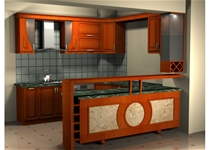 Tủ bếp gỗ xoan đào Hoàng Anh Gia Lai GL365-A-6