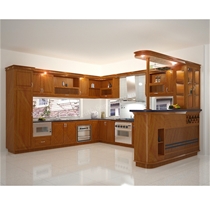 Tủ bếp gỗ xoan đào Hoàng Anh Gia Lai GL365-A1-9