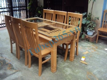 Bộ bàn ăn gỗ sồi nga HPA-145