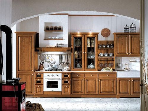 Mẫu tủ bếp hiện đại theo phong cách châu Âu