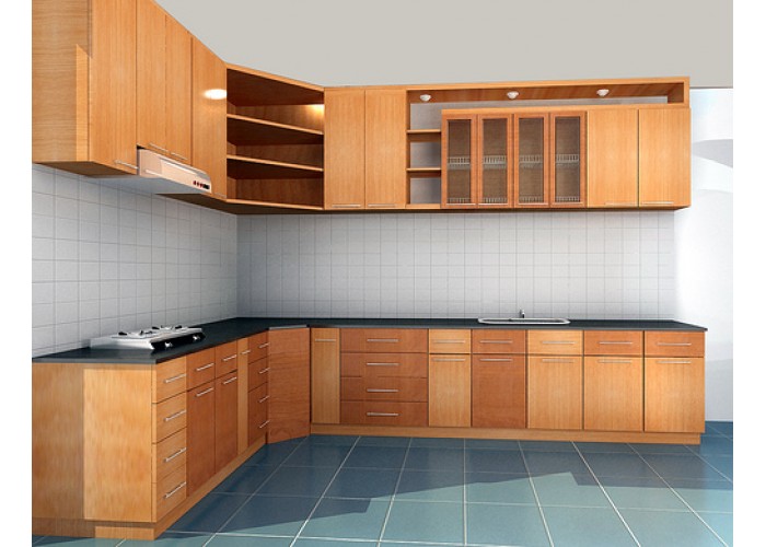 Tủ bếp gỗ xoan đào Hoàng Anh Gia Lai GL365-A2-13